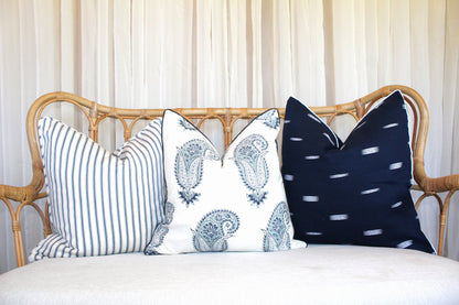Paisley Wedgewood Cushion Covers by Laura & Kiran