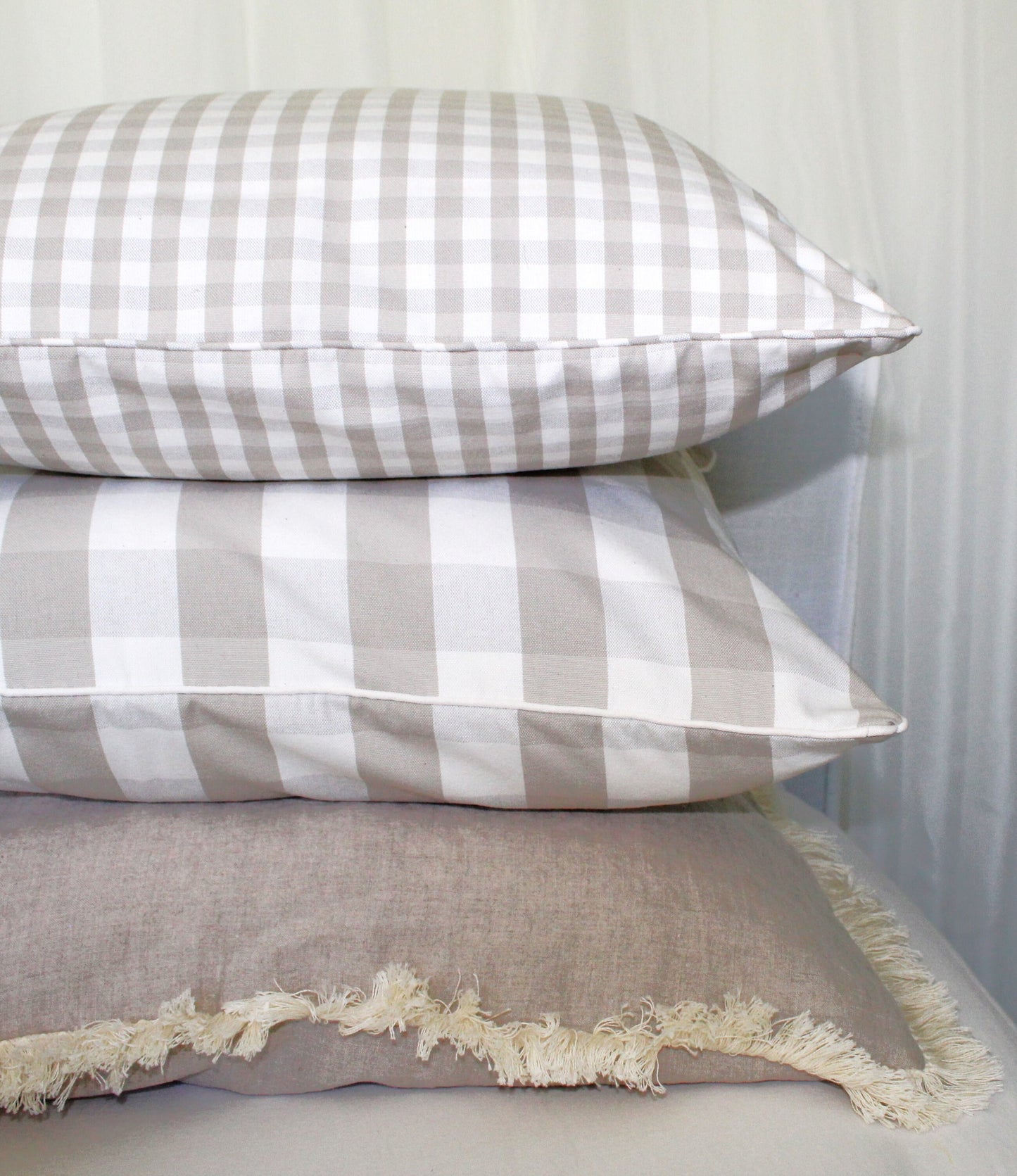 Linen Pillows with fringe
