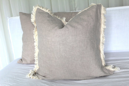 Linen Pillows with fringe