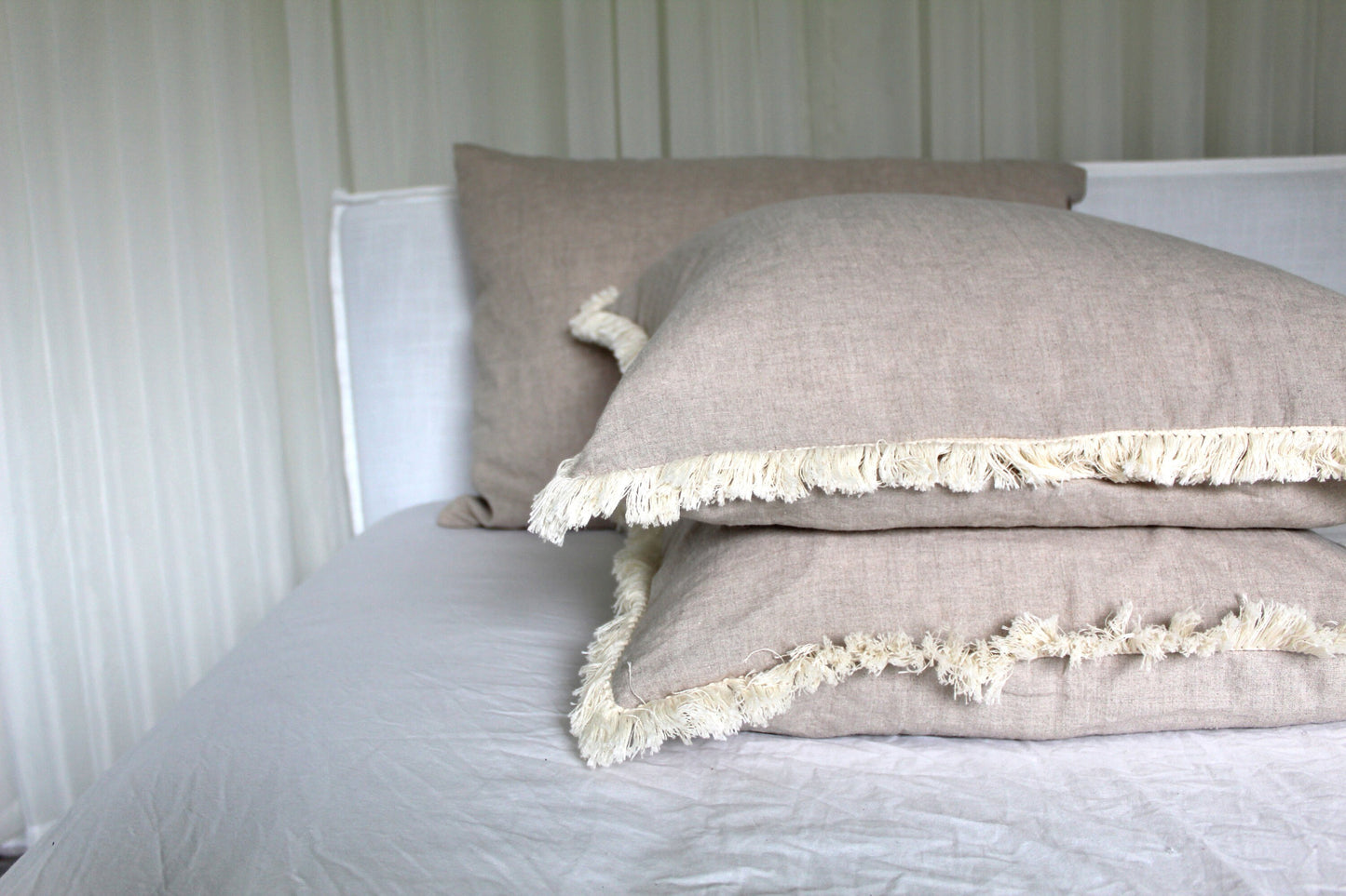 Linen Pillows with fringe