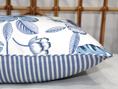 Blue Floral Cushion Covers by Laura & Kiran