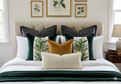 Eucalyptus Velvet Cushion Covers