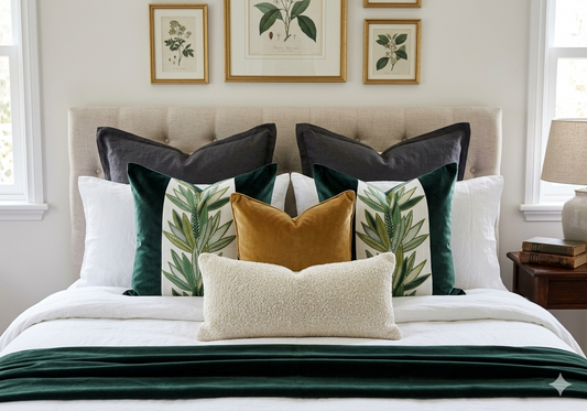 Eucalyptus Velvet Cushion Covers