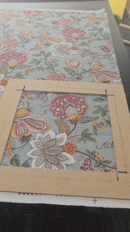 Reversible  Red Jacobean Cushion Cover