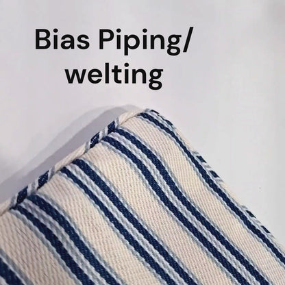 Summer Blue Ticking Cushion covers
