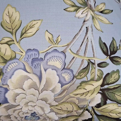 Mudan Chambray Light Blue Cushion
