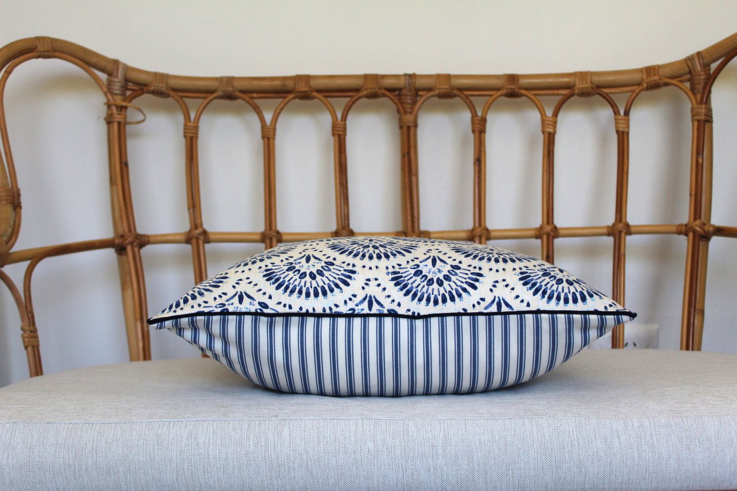 Amelia Twill in Blue Cushion covers 40x40