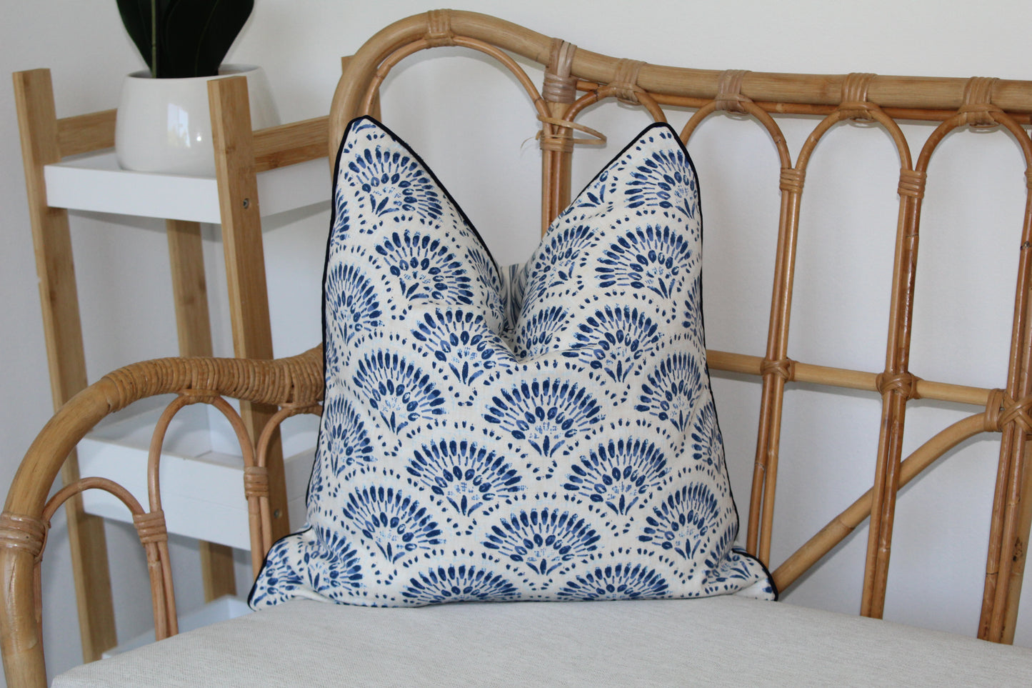 Amelia Twill in Blue Cushion covers 40x40