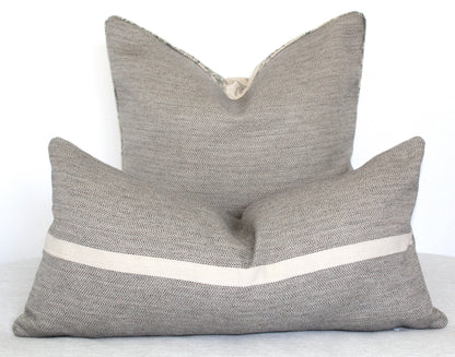 Pilar Stone Rustic Bold Stripe Cushion cover