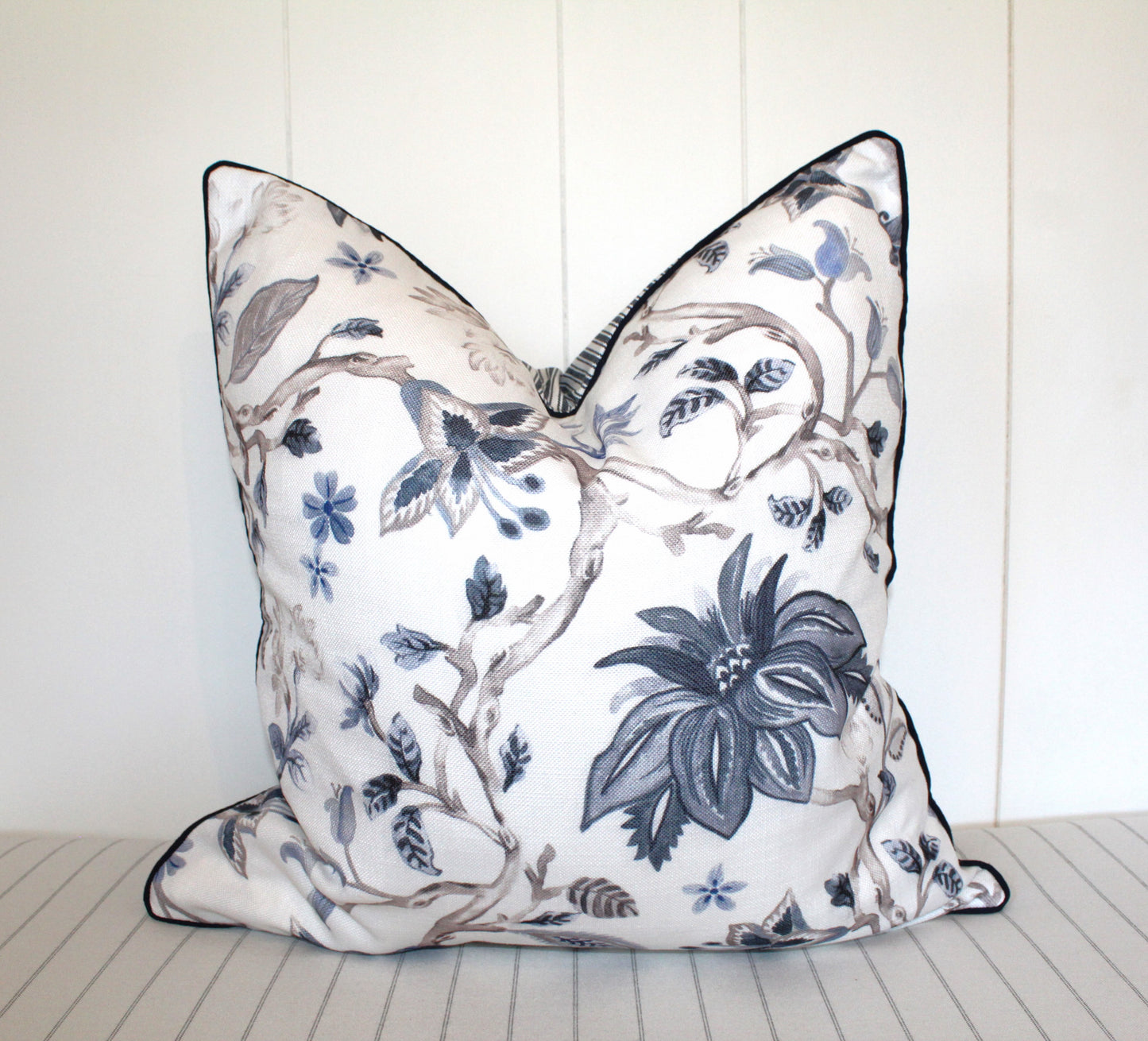 South Hampton in Navy Cushion Covers by Charles Parsons