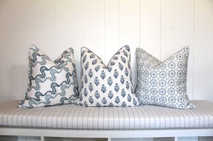 Baby Blue geometric cushion covers