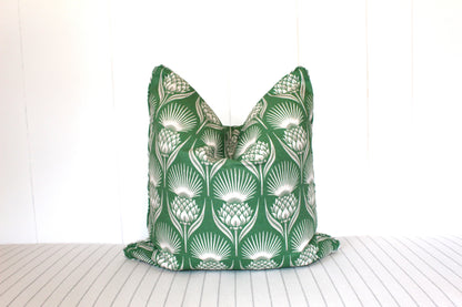 Green Pattern cushion covers