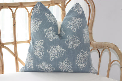Duck Egg Leaf fall Cushion covers by Warwick Fabrics