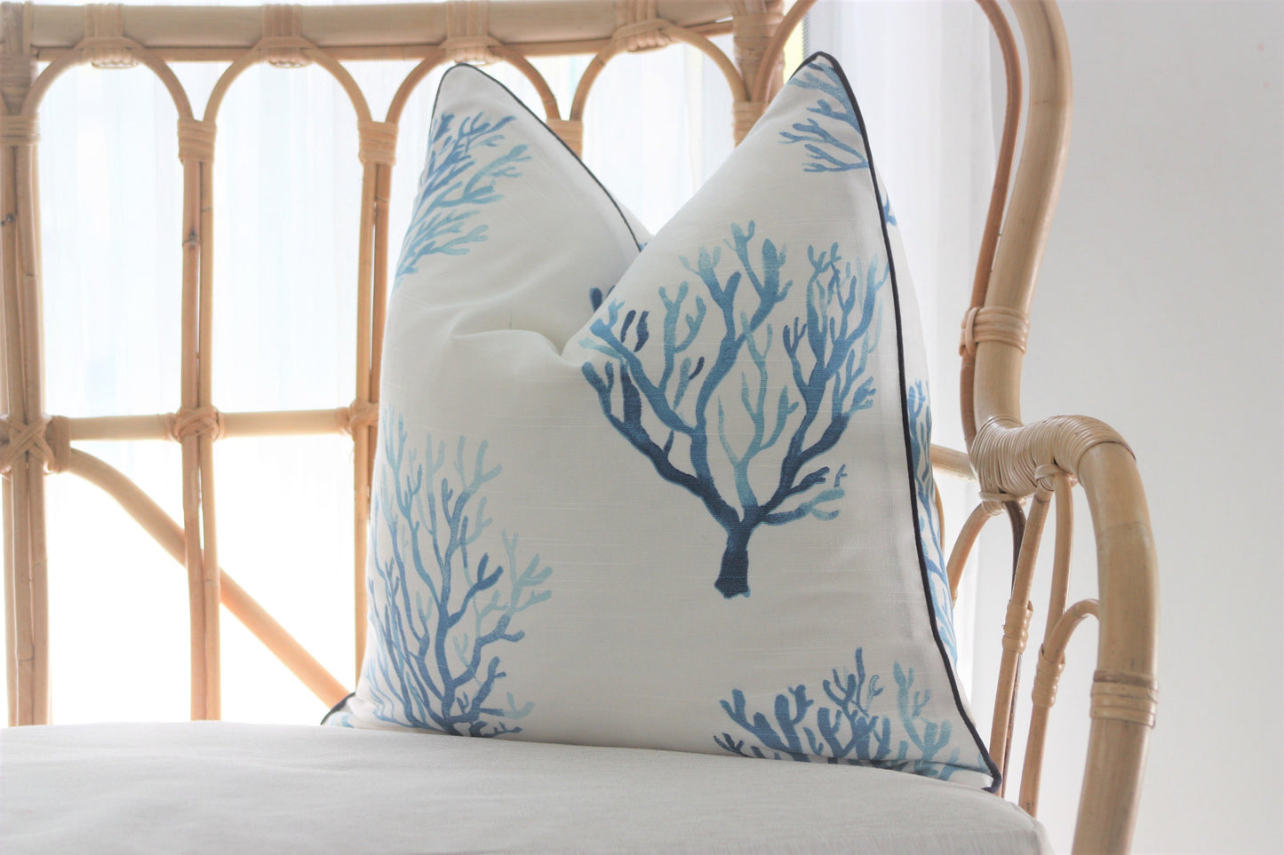 East Coral Cushion Covers by Lacefield Fabrics