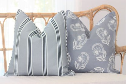 Duck egg Paisley Cushion Cover by Australian based company
