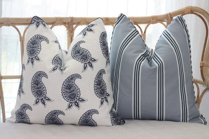 Duck egg Paisley Cushion Cover by Australian based company