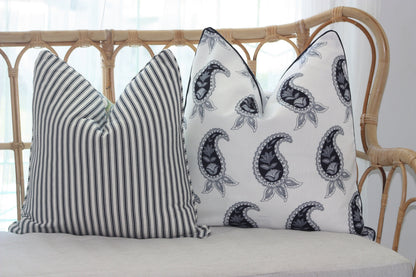 Duck egg Paisley Cushion Cover by Australian based company