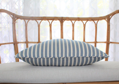 Summer Blue Ticking Cushion covers