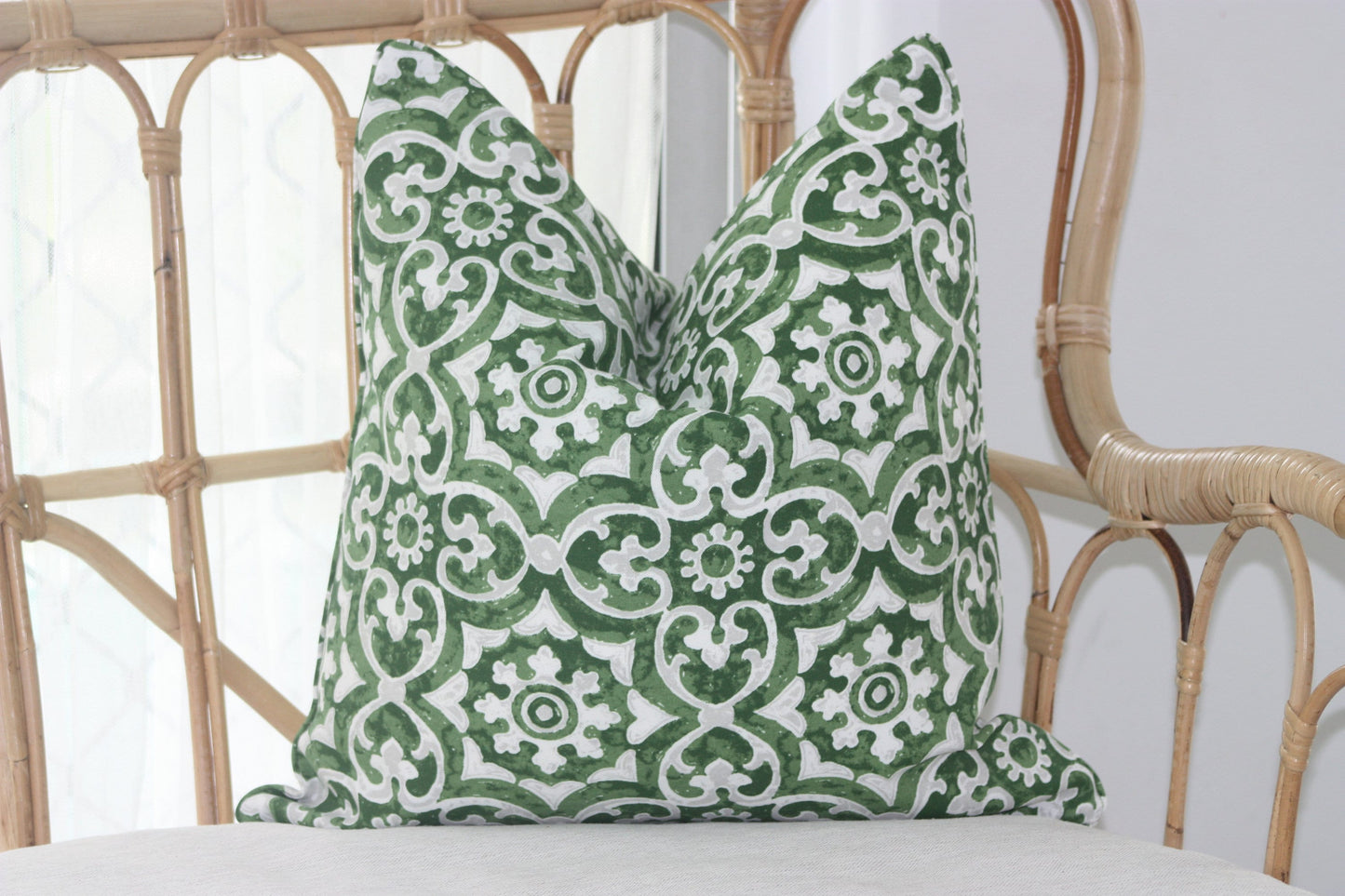 Navy Geometric Cushion Cover Outdoor and Indoor Use