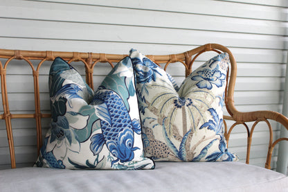 Koi Fish Eucalyptus cushion covers by P Kaufmann