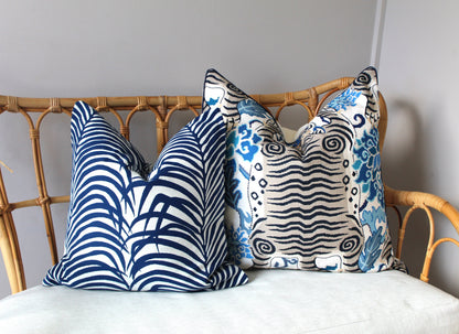 Zebra Palms Cushion covers by Schumacher (55x55)